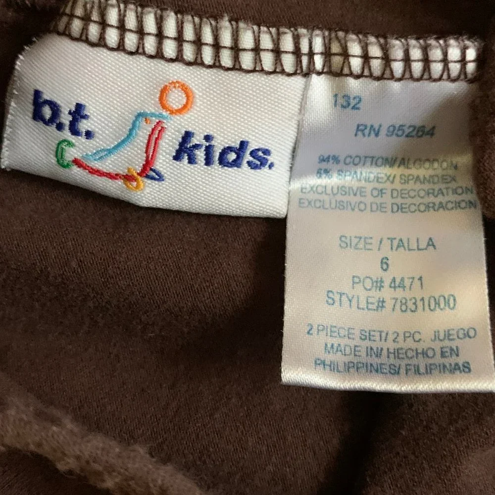 b.t. kids brown pants 6